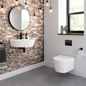 Công lao to lớn của thiết kế sáng tạo cho không gian phòng tắm – Bồn cầu treo tường