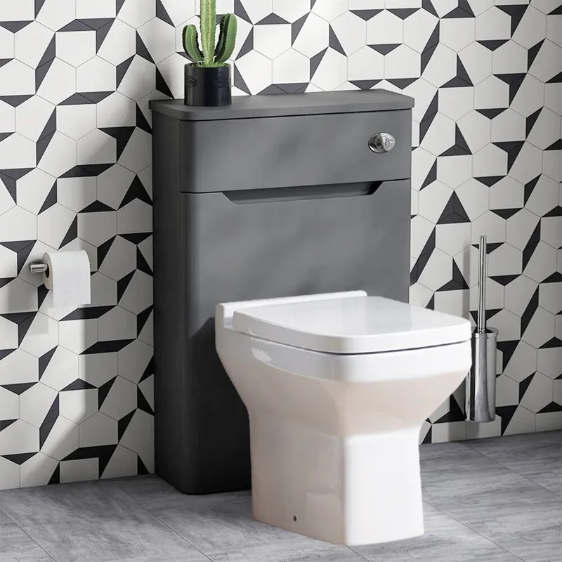 Zapadna jednodijelna keramička luksuzna komoda wc wc školjka koja štedi vodu Istaknuta slika