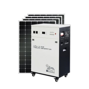 Duk a cikin Kashe Grid Solar Generator Portable Power Station System 3000w 5000w 220v 6000w Dc Ac