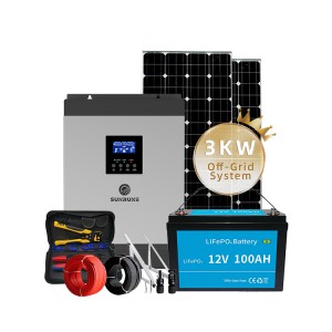 Систем за соларна енергија 3kw надвор од мрежата