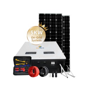 System Ynni Solar 5kw ar y grid