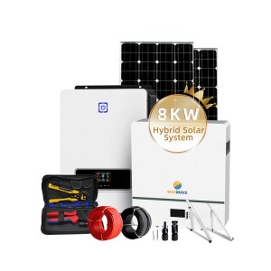 Хибриден систем за соларна енергија 8kw