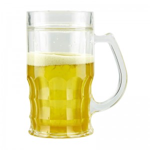 Прилагодена пластична шолја за ледено пиво од 450 ml со двоен ѕид