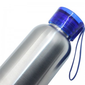 BPA இலவச ஒற்றை சுவர் 304 கயிறு கொண்ட துருப்பிடிக்காத எஃகு தனிப்பயன் தண்ணீர் பாட்டில்