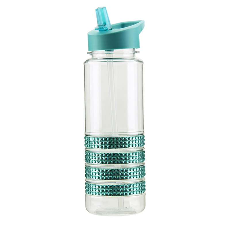 100% BPA nesaturoša 700 ml necaurlaidīga tritan sporta pielāgota ūdens pudele ar salmiņu Piedāvātais attēls