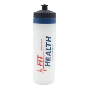 Sport och Fitness Squeeze Pull Top Läcksäker Dryckpip Vattenflaskor BPA Gratis anpassad logotyp