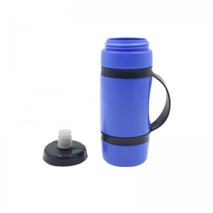 Reutilizável sem BPA Plástico Esportes e Fitness Squeeze Pull Top à prova de vazamento Bico para bebidas Garrafas de água BPA Free logotipo e cor personalizados