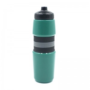 Botellas de auga para deportes de plástico e fitness Squeeze Pull Top a proba de fugas