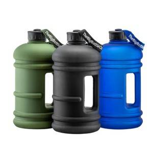 2,2 L BPA nesaturoša plastmasas sporta dzeramā pudele trenažieru zāles fitnesa ūdens krūze