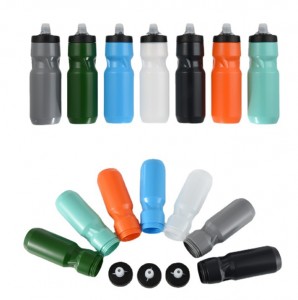Pielāgota vairumtirdzniecības logotipa vairumtirdzniecība 700 ml sporta ūdens pudele pārtikas kvalitātes BPA bezmaksas ūdens pudele velosipēdam