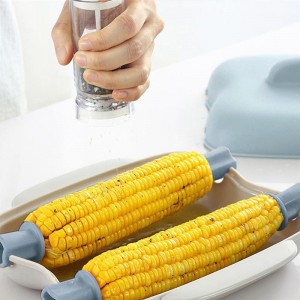 Mikrobølgeovn Mais Steamer Komfyr Mikrobølgeovn Rask 2 Maisbeholder Enkel å tilberede Mais Kjøkken Gadget