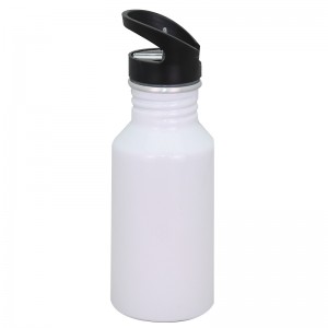 Ampolla d'aigua esportiva d'alumini personalitzada de 360 ​​ml amb palla