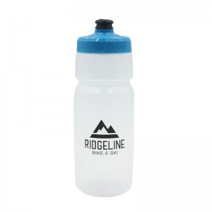 Sporta un fitnesa saspiežamā augšēja noplūdes necaurlaidīga dzēriena snīpis ūdens pudeles ar BPA bezmaksas pielāgotu logotipu