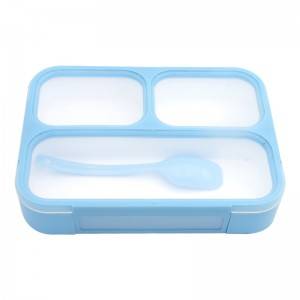 Dvoslojna 4 pretinca nepropusna plastična Bento kutija za ručak