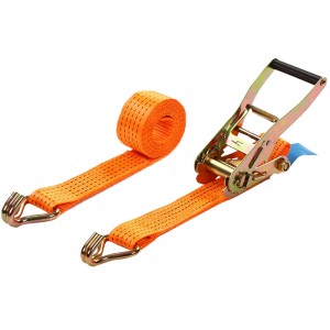 High Quality Double J Hook Ratchet Tie Down Manufacturers –  50mm 5tons Lashing Strap Polyester Ratchet Tie Down – Suoli