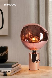 Lava Ball Tischlampe Unregelmäßige Kugel 1 Kopf Moderne LED verstellbare Lampe für Esszimmer Wohnzimmer Hotel Restaurant