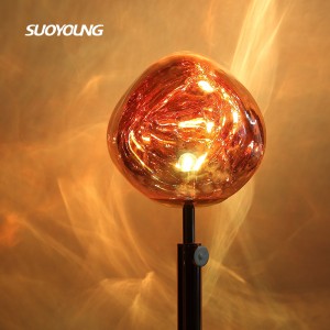 Lava Ball Floor Lamp រាងមិនទៀងទាត់ 1 ក្បាល អំពូល LED ទំនើបដែលអាចលៃតម្រូវបានសម្រាប់បន្ទប់ទទួលទានអាហារ បន្ទប់ទទួលភ្ញៀវ ភោជនីយដ្ឋាន