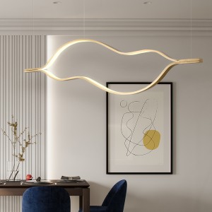 צור לחיים גל מודרני LED תליון אור מודרני LED נברשת LED גוף תאורה תלוי לסלון עכשווי חדר אוכל מטבח אי עיצוב שולחן