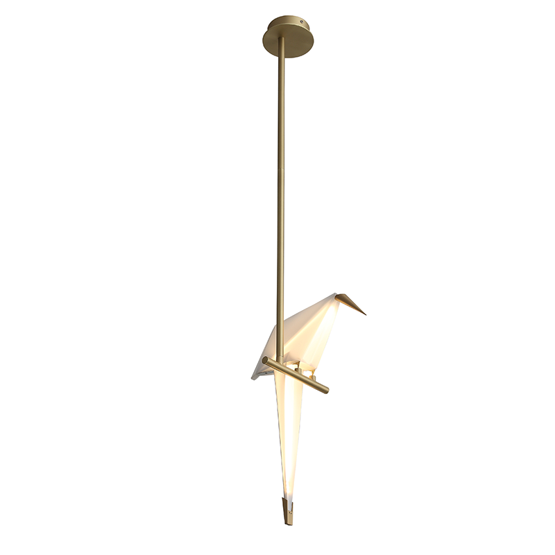 Grosir Vivid Bird Pendants Light 48″ Lampu Gantung Tinggi Mounted Lighting Fixture Ceiling Light Bird Chandelier Gambar Unggulan