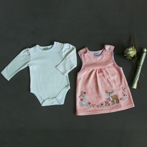 Conjunto de vestido halter de 2 peças para recém-nascido de 3 meses, saia com suspensório