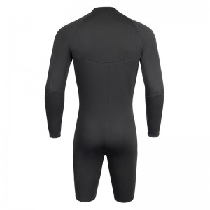 3MM Pem Hauv Ntej Zipper Freediving Wet Suit Neoprene Swimming Shorts