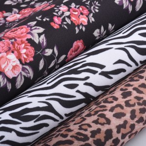 Floral Neoprene Stof By The Yard