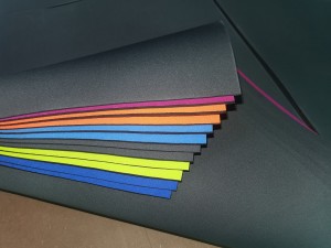 Pabrik Grosir 2mm 3mm Neoprene Laminasi Kuning Nylon Polyester Kain Kanggo Olahraga