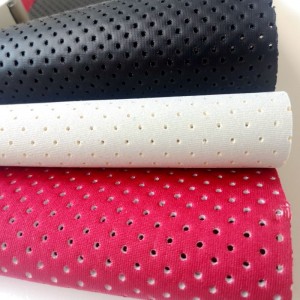2mm 3mm vanntett polyester nylonbelagt elastisk neopren perforert stoff