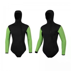 Pang-adulto Body Surfing 4/3 Chest Zip Wetsuit