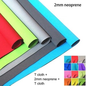 2mm Rubber Sheets Fabric Neoprene Spî ji bo Sublimation