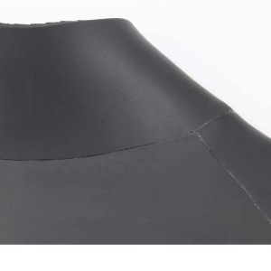 Чорная гладкая неопреновая тканіна таўшчынёй 3 мм
