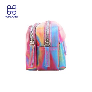 Pencil Cases School For Girls Puch Student Custom Print PVC Case With Zipper Adults Big Logo Zip Pen Bag