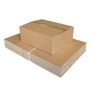 Caixa de embalaxe de caixa de papel ondulado impreso con logotipo personalizado reciclado por xunto de China de alta calidade