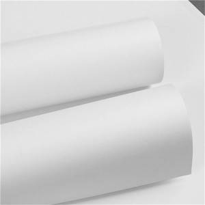 PLA-belagt biologiskt nedbrytbart papper belagt med 100 % biologiskt nedbrytbart material. PLA används ofta för koppar och skålar
