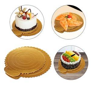 Factory Wholesale food grade Foil Paper Customized shape and color Cake Board