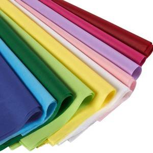 Embalaxe de papel de agasallo OEM de prezo de fábrica Papel de envolver de seda impreso de 25 g/m²-120 g/m²