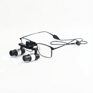4.0x Metal Frame Medical Qalliin Binocular Magnifier Weyneynta Lens ee ENT, Rugta Ilkaha, Daawada Xoolaha.