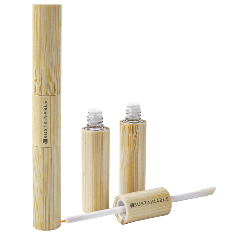 Dviejų funkcijų bambuko lūpų blizgesio tūbelė