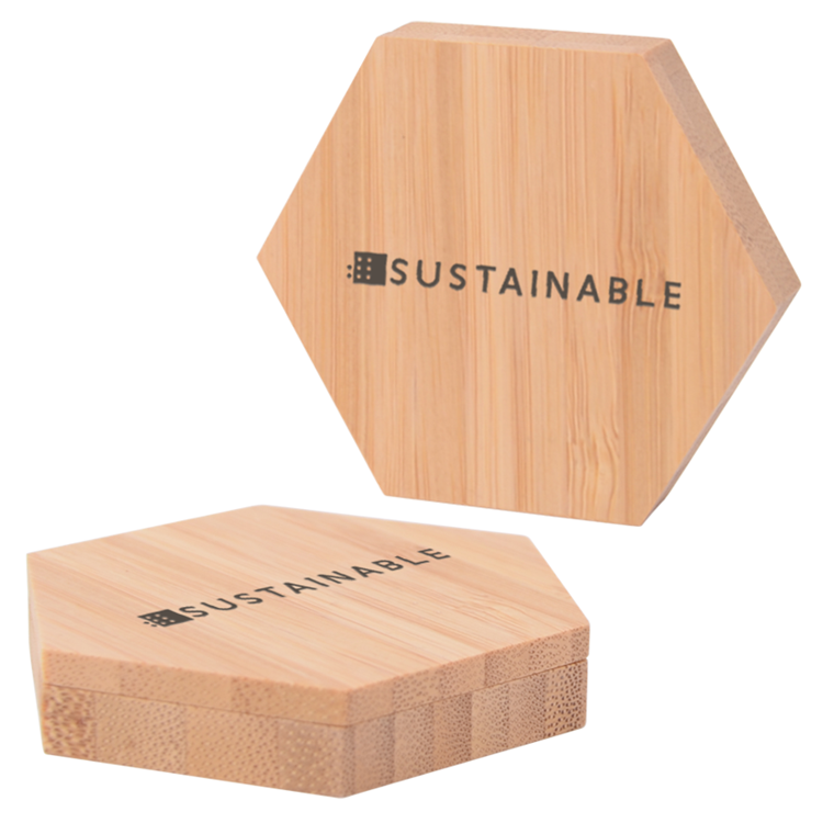 Tühi bambusest kompaktne karp