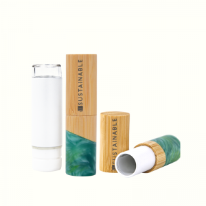 FSC Bamboo Series Jade warna Lip Sticks Packaging