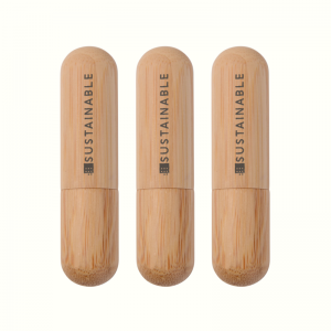 FSC Bamboo Series Tvåänds runda läppstiftsförpackningar