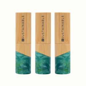 FSC Bamboo Series Jade түстүү Lip Sticks Packaging