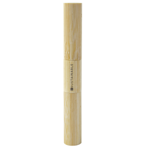 Двойной функциональный бамбуковый тюбик для блеска для губ