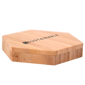 Caixa compacta de bambú buida