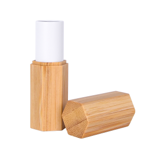 Refillable Hexagonal Lipstick Tube Refillable, Recyclable, 100% biodegradable casing