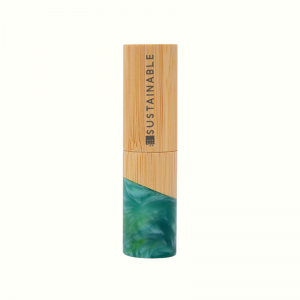 FSC Bamboo Series Jade color Lip Sticks Packaging