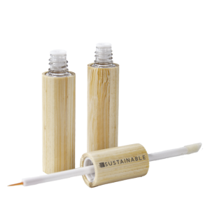 Двойной функциональный бамбуковый тюбик для блеска для губ