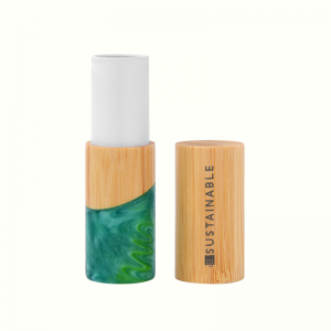 FSC Bamboo Series Jade color Lip Sticks Packaging