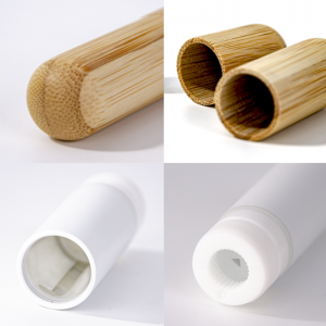 FSC Bamboo Series e Phethahetseng habeli ea Round Lipstick Packaging