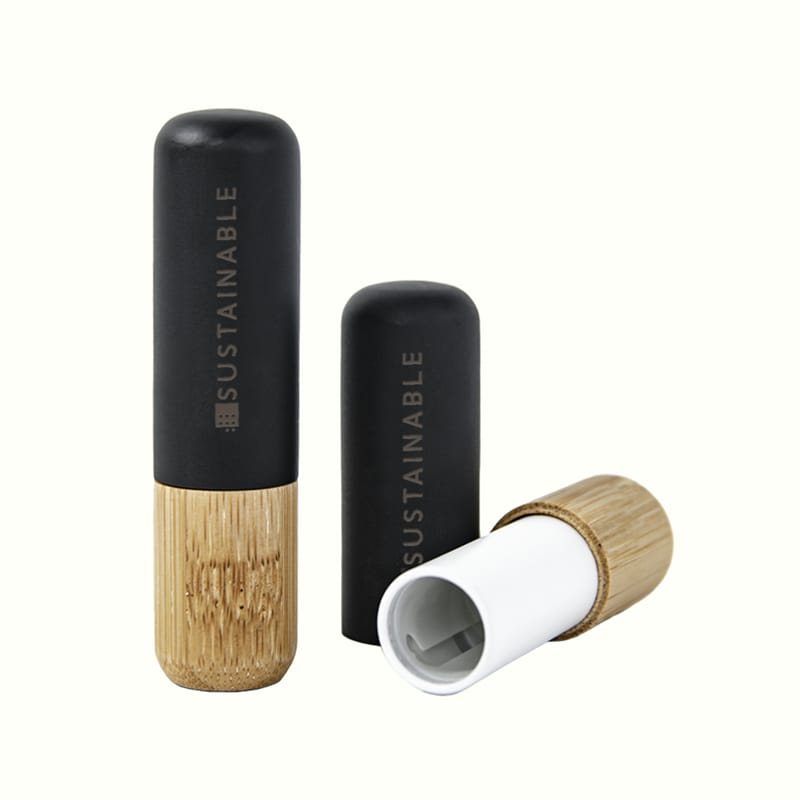 Zwart en bamboe mix en match lippenstift tube (1)